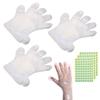 ONLYKXY 300pcs Clear Plastic Hand Gloves for Moisturizing Hand Cover Paraffin Wax Bath Liners for Hand Care Bags view 1