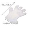 ONLYKXY 300pcs Clear Plastic Hand Gloves for Moisturizing Hand Cover Paraffin Wax Bath Liners for Hand Care Bags view 2
