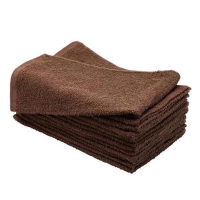 Supercenter 16X26 Bleach Proof 100% Cotton Hair & Nail Salon Towels (Dark Brown, 60)