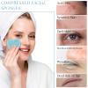 Sieral 120 Pcs Compressed Facial Sponges with Container Disposable Face Sponge Pads for Washing Face Cleansing Exfoliating Esthetician Makeup Removal(Heart,Light Blue) view 4
