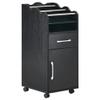 BarberPub Salon Cart with Storage Drawer Cabinet Rolling Salon Cart for Hair Stylist Barber Trolley with Wheels Beauty Organizer 2013 (Black) view 1