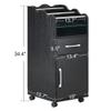 BarberPub Salon Cart with Storage Drawer Cabinet Rolling Salon Cart for Hair Stylist Barber Trolley with Wheels Beauty Organizer 2013 (Black) view 2