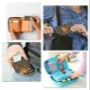Independence Floral Basket American Flag Small Compact Mirror for Purse, Retro Buffalo Black White Checker Travel Makeup Mirror for Women, Rectangular Handheld Compact Pocket Mirror 4 PCS view 4