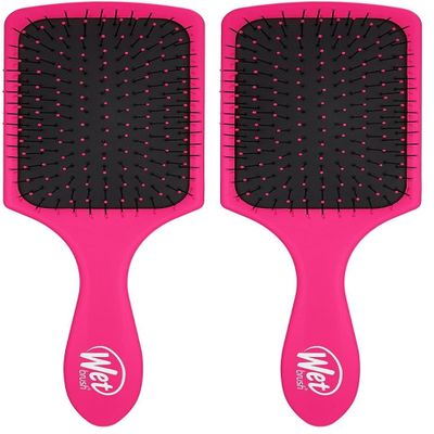 Wet Brush Paddle Detangler, Pink (Pack of 2)