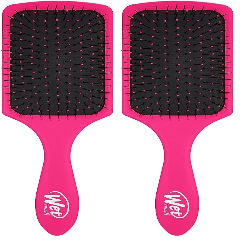 Wet Brush Paddle Detangler, Pink (Pack of 2)