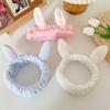 12PCS Spa Headband and Wrist Towels for Face Washing Set Hair Band Soft Microfiber Makeup Headband for Women Girls Elastic Rabbit Ears Headbands with Highly Absorbent Wristbands for Washing Face view 3