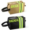 Custom Name Firefighter Toiletry Bag for Men Water Resistant Travel Toiletry Bag Shaving Bag for Toiletries Accessories Toiletry Organizer Personalized Father's Day Birthday Gift for Dad Boyfriend view 1