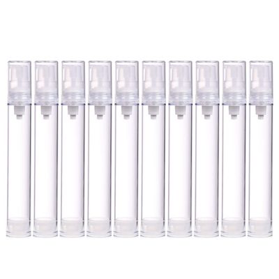 LXLK 24 Pcs 15ML Refiilable Airless Lotion Bottle Clear Plastic Cosmetic Pump Press Bottle for Hand Sanitizer Toner Gel Hair Oil and Face Cream Foundation Containers Travel