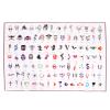 100pcs Skin Friendly Temporary Tattoos Stencils, Professional Reusable Tattoo Template with Rich Patterns, Multipurpose Body Painting Templates for Arms Ankles Belly Chest Neck Back Face(Book 9) view 1
