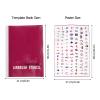 100pcs Skin Friendly Temporary Tattoos Stencils, Professional Reusable Tattoo Template with Rich Patterns, Multipurpose Body Painting Templates for Arms Ankles Belly Chest Neck Back Face(Book 9) view 2