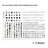30 Sheet Alphabet Temporary Tattoo Stickers Finger Tattoos Black English Letters DIY Name Tattoo Cross Crown Tattoos Wrist Finger Body Art Fake Tattoo Kit for Adults Women Men and Kids view 4