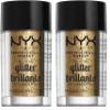 NYX PROFESSIONAL MAKEUP Face & Body Glitter, Bronze (Pack of 2) view 1