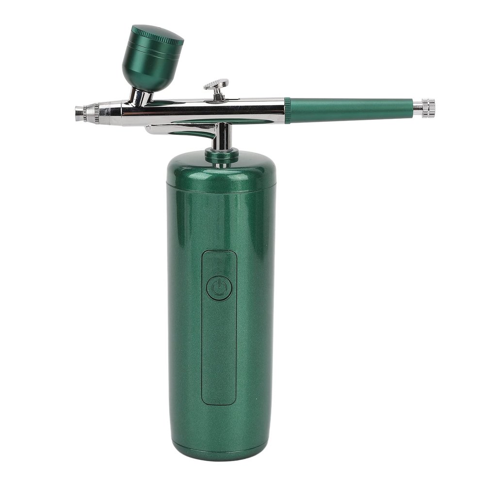 AAGAZA Moisturizing Spray Oxygen Sprayer, Moisturizing Sprayer Machine with Water and Oxygen Airbrush and Kettle, USB Rechargeable, Green