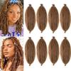 12 Inch Pre-Separated Springy Afro Twist Hair 8 Packs Black Pre-Fluffy Natural Curls are Perfect for Marley Crochet Hair Suitable for Black Women (30#, 12 Inch (Pack of 8)) view 1