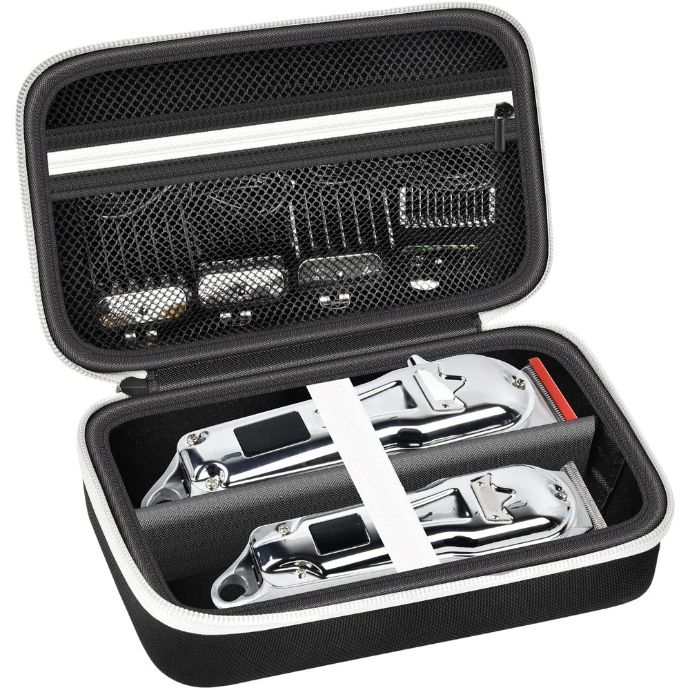 Grapsa Case Compatible with Novah for Ufree for KIKIDO for GLAKER for FADEKING for GSKY for Romanda Professional Hair Clippers, Beard Trimmer Grooming Storage Holder for Hair Trimmers Set (Box Only)