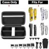 Grapsa Case Compatible with Novah for Ufree for KIKIDO for GLAKER for FADEKING for GSKY for Romanda Professional Hair Clippers, Beard Trimmer Grooming Storage Holder for Hair Trimmers Set (Box Only) view 2