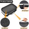 Grapsa Case Compatible with Novah for Ufree for KIKIDO for GLAKER for FADEKING for GSKY for Romanda Professional Hair Clippers, Beard Trimmer Grooming Storage Holder for Hair Trimmers Set (Box Only) view 3