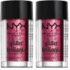 NYX PROFESSIONAL MAKEUP Face & Body Glitter, Red (Pack of 2) view 1