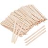 1200Pcs Wooden Wax Sticks Small Waxing Applicator Sticks Wax Spatulas Wood Craft Sticks for Hair Removal and Smooth Skin - Slanted & Round view 1