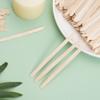 1200Pcs Wooden Wax Sticks Small Waxing Applicator Sticks Wax Spatulas Wood Craft Sticks for Hair Removal and Smooth Skin - Slanted & Round view 2