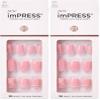 KISS imPRESS Press-On Nails Petite Length Glue On Nails Manicure Set, Timeless Day, 30 Chip-Proof, Smudge-Proof Fake Nails (Pack of 2) view 1