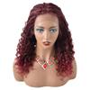 Box Braided wigs Swiss Lace Front Wigs for Black Women Quality Synthetic Fiber Hand-Braided with Baby Hair Natural Hairline Micro Twist Cornrow Wigs (#T1B/BUG Black Mix Red) view 1