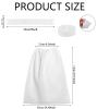 20PCS Disposable Spa Wrap With Facial Headbands - 10 Non-Woven Bathrobe and 10 Elastic Head Wraps - Skin Care Hair Band With Convenient Closure for Women Girls Salons (White) view 2