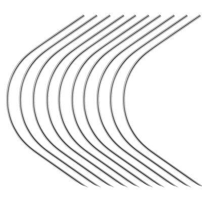 10PCS Precision Curved Body Piercing Needles Sterilized Surgical Stainless Steel Body Piercing Needles 20G/18G/16G/14G Choosable (10PCS 20G/0.8mm)