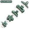 Ahoney 5 Pack Large Claw Hair Clips: Thick Hair Butterfly Flower Banana Clamps, Strong Hold Non-Slip Hair Accessories for Women (Green) view 3
