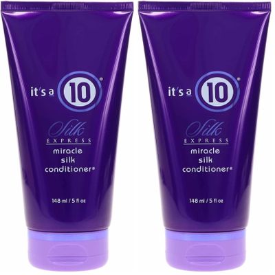 It's A 10 Silk Express Miracle Silk Conditioner for Unisex, 5 Ounce (Pack of 2)