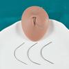 10PCS Precision Curved Body Piercing Needles Sterilized Surgical Stainless Steel Body Piercing Needles 20G/18G/16G/14G Choosable (10PCS 18G/1mm) view 2