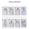 10pcs Professional Hair Clipper Guards Cutting Guides, Assorted Random Colors Hair Clipper Combs Cutting Guides, Fits for Most Wahl Professional Clipper Combs Replacement, 1/16" to 1" view 4