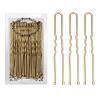 U Shaped Gold Hair Pins for Buns, 100 PCS 2.8" Blonde Hair Pins for Women Hair Styling with Thick Hair view 1