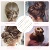 U Shaped Gold Hair Pins for Buns, 100 PCS 2.8" Blonde Hair Pins for Women Hair Styling with Thick Hair view 3