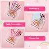 100 Pcs Inspirational Gifts for Girls Women Travel Cheer Makeup Bag Bulk Loved Quotes Cosmetic Bags with Zipper Thank You Encouragement Birthday Gift Bag for Nurse Teacher Friend (You Are Amazing) view 3