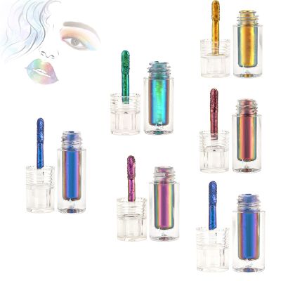 RJDJ Chic-Chat Multi-Chrome Liquid Lipsticks, Chic Chat Multi Chrome Lipstick, Multi Chrome Liquid Lipsticks by Chaotic Cosmetics, Chrome Eyeshadow Stick (6pcs)