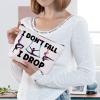 BWWKTOP Aerialist Cosmetic Makeup Bag Aerial Yoga Gifts I Don't Fall I Drop Aerial Dancer Makeup Zipper Pouch Bag Aerial Silk Gifts (I Don't Fall) view 4