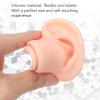 3 Pair Soft Silicone Ear Model with Acrylic Bracket, Reusable Waterproof Piercings Practice Tools for Beauty Salon, 3 Colors Human Ear Model for Piercing Practice Earring Display view 2