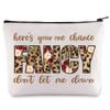 BWWKTOP Country Singer Makeup bag Singer Lyrics Gift Here's Your One Chance Fancy Don't Let Me Down Musical Makeup Zipper Pouch Bag Country Music Merchandise (Let Me Down) view 1