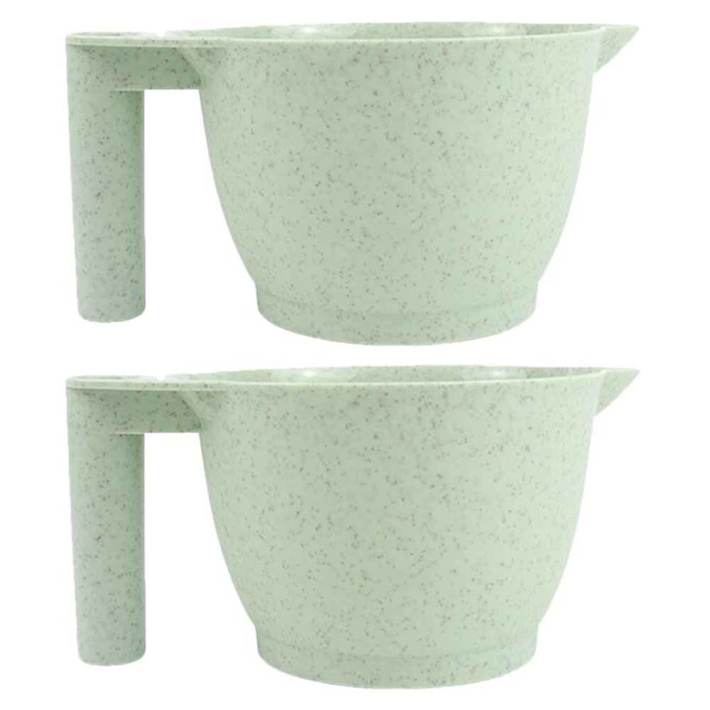 minkissy Hair Dye Bowls Set of 2 Green 6.69 X 3.54 X 3.14 in