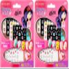 KISS Broadway Little Diva Nail Art Kit, Safe On Natural Nails, Mom Approved, Over 250 Nail Stickers, 48 Ready-To-Wear Petite Fake Nails & 48 Press-On Adhesive Tabs (Pack of 2) view 1