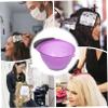 BIUDECO 5pcs Purple Hair Dye Bowl Set Pp Abs Material Mixing Bowls for Hair Salon view 2