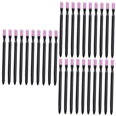 LALAFINA 30pcs Nail Care Tools Cuticle Remover Stone Stick Pen Nail File Stick for Manicure and Pedicure Lightweight and Accessories