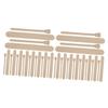 Cabilock 2sets Smooth Wooden Wax Applicator Sticks Hair Removal Wax Wand Salon Supplies 100pcs*2 view 1