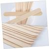 Cabilock 2sets Smooth Wooden Wax Applicator Sticks Hair Removal Wax Wand Salon Supplies 100pcs*2 view 3