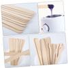 Cabilock 2sets Smooth Wooden Wax Applicator Sticks Hair Removal Wax Wand Salon Supplies 100pcs*2 view 4