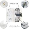Accglory 5.5 Inches Extra Large Hair Clips for Long Thick Hair Womens Jumbo Hair Claw Clips 2 Counts in Set Hair Accessories(clear and grey) view 4