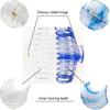 Accglory 5.5 Inches Extra Large Hair Clips for Long Thick Hair Womens Jumbo Hair Claw Clips 2 Counts in Set Hair Accessories(transparent and ocean blue) view 4