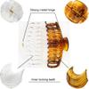 Accglory 5.5 Inches Extra Large Hair Clips for Long Thick Hair Womens Jumbo Hair Claw Clips 2 Counts in Set Hair Accessories (clear and brown) view 4
