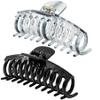 Accglory 5.5 Inches Extra Large Hair Clips for Long Thick Hair Womens Jumbo Hair Claw Clips 2 Counts in Set Hair Accessories (grey and black) view 1
